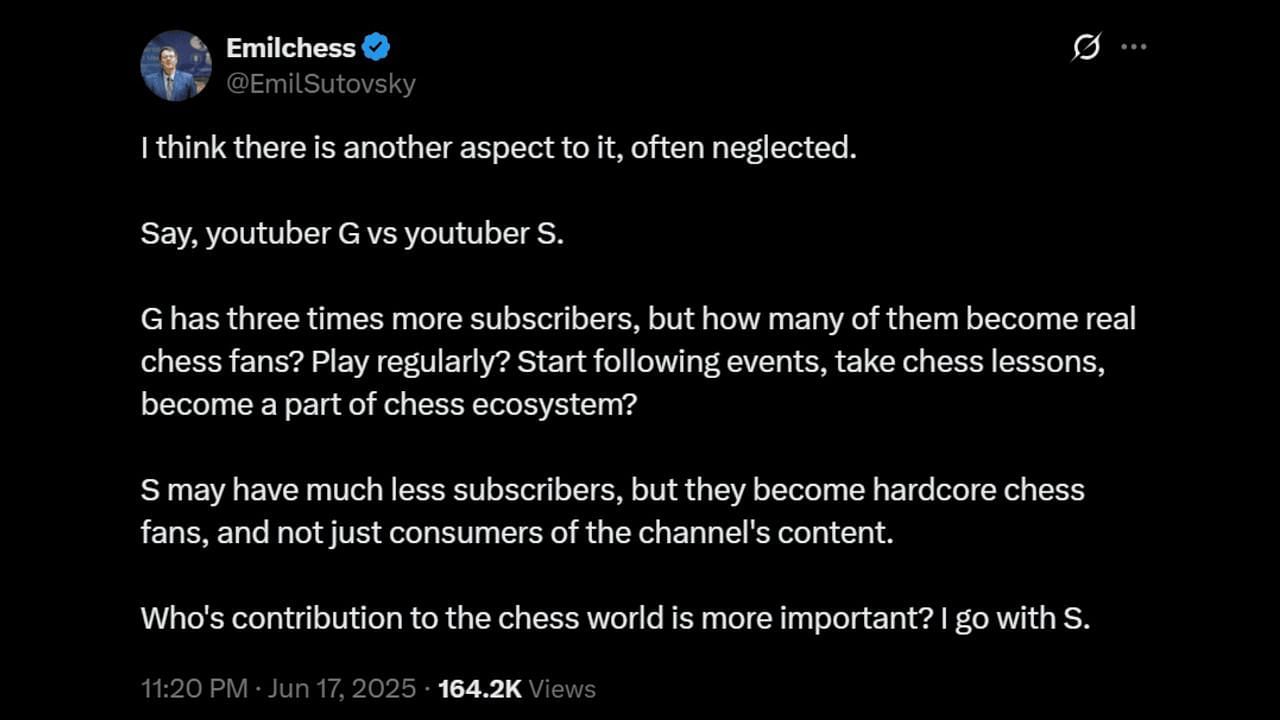 Emil Sutovsky responds to Gotham Chess